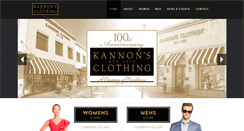 Desktop Screenshot of kannonsclothing.com